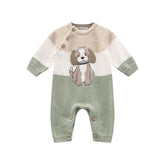 tutina s/piede tricot caldo cotone neonato/neonata